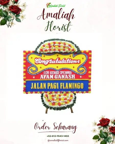 Sewa Papan Bunga Mogolaing